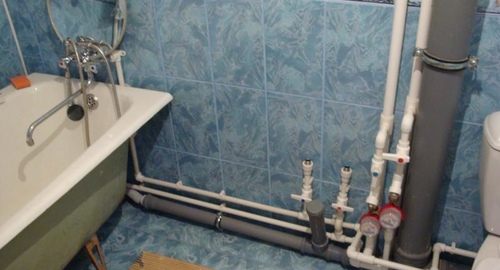 Замена разводки в ванне. Киров